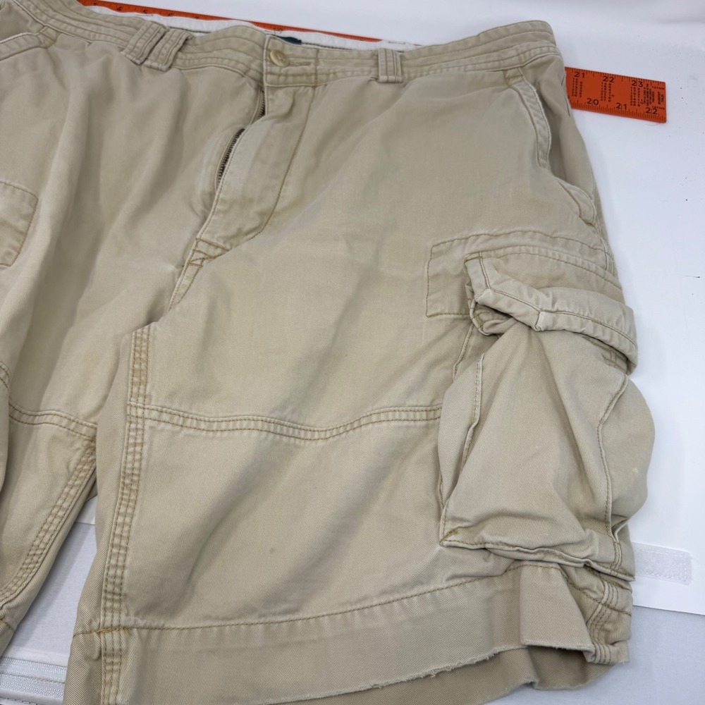 Polo Ralph Lauren Mens Tan Khaki Cotton Cargo Shorts Size 40 Classic Utility - Picture 2 of 12